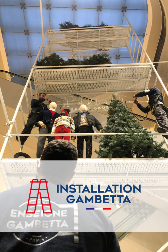 Installation Gambetta, Pose et maintenance